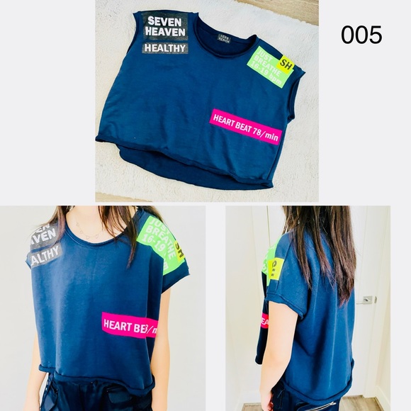 Seven Havens Navy Blue Top T-Shirt - Picture 1 of 4